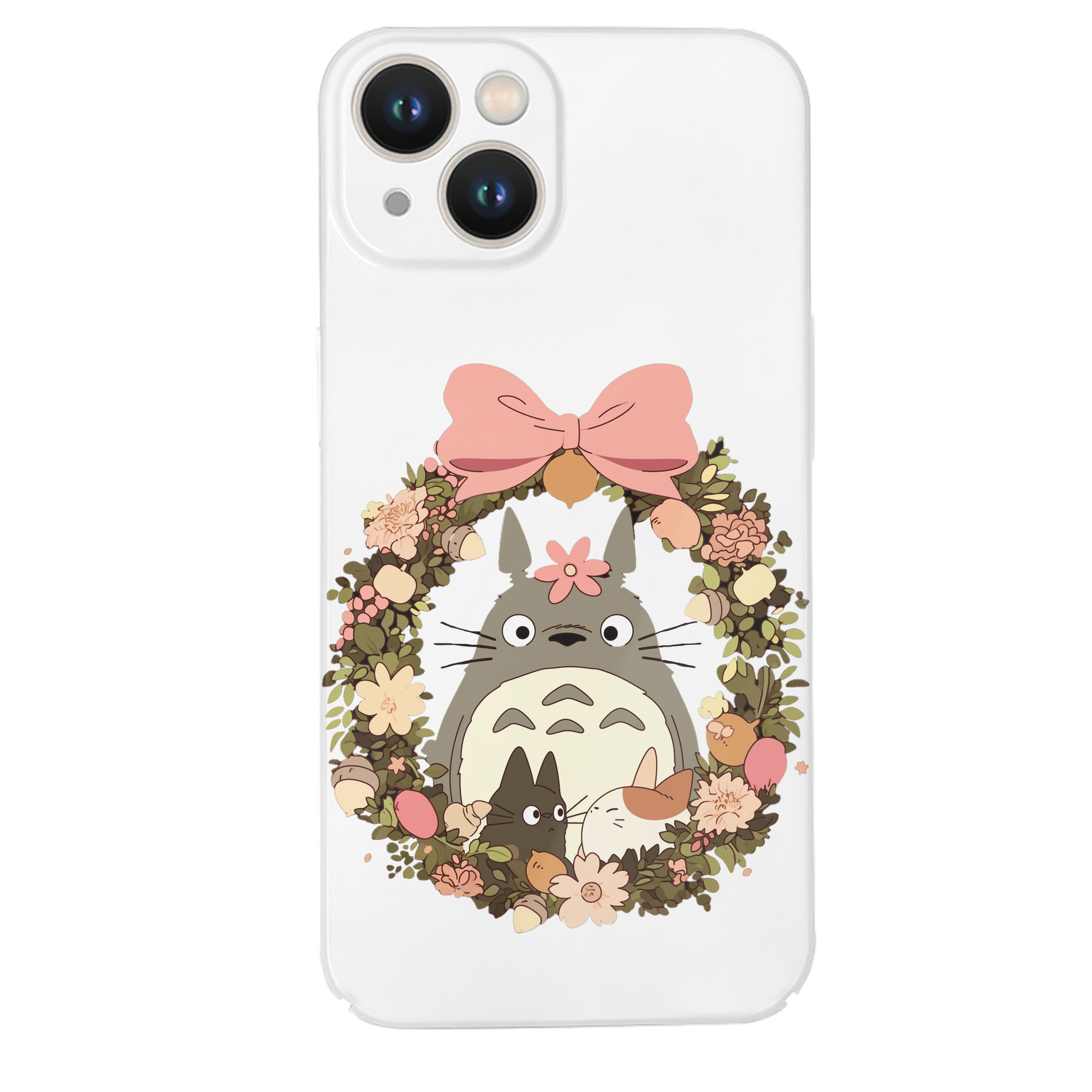 （画像用） となりのトトロ 草壁メイ 草壁サツキ My Neighbor Totoro Satsuki Kusakabe Mei Kusakabe 【iPhone 14シリーズ対応】ハードケース